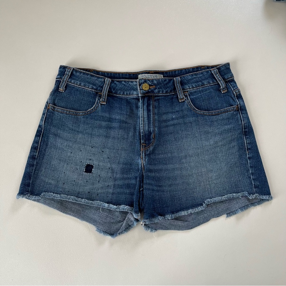 Levi’s Cut Off Jean Shorts Patch Details Women’s Size 8